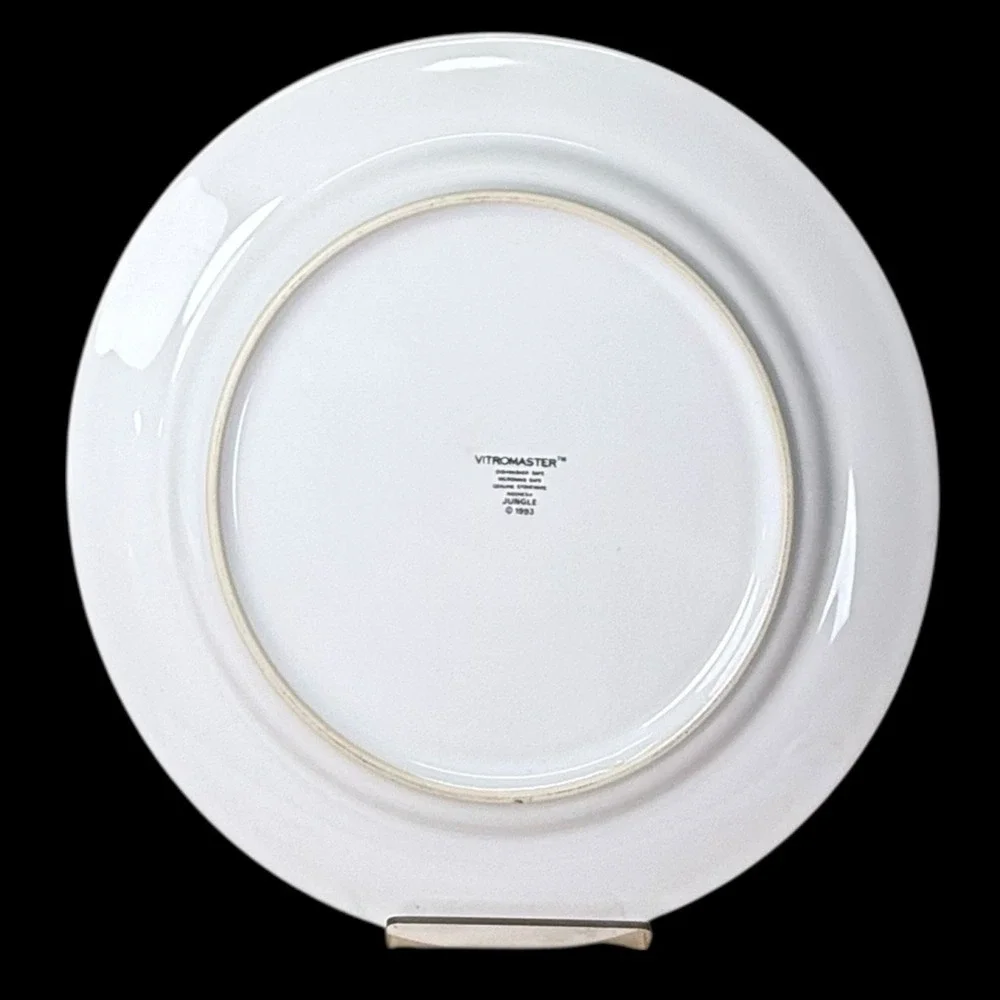 Vitromaster Jungle Animal Print Dinner Plate 10.5
